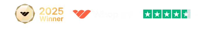 2025 Winner • Whop #1 • 4.8 rating